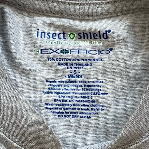 NWT ExOfficio Men's BugsAway Chas'r Crew LS Shirt Small - Picture 3 of 4